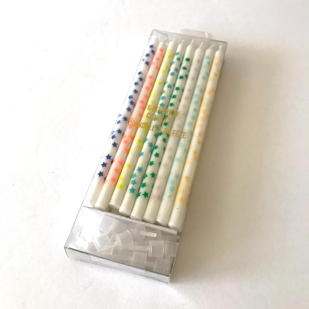 Meri Meri Star Colorful Birthday Candles New